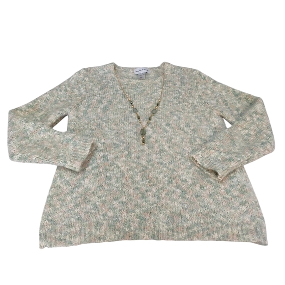 Alfred Dunner Sweater Women's Cowlneck Necklaces Sweater Size M - Picture 3 of 8